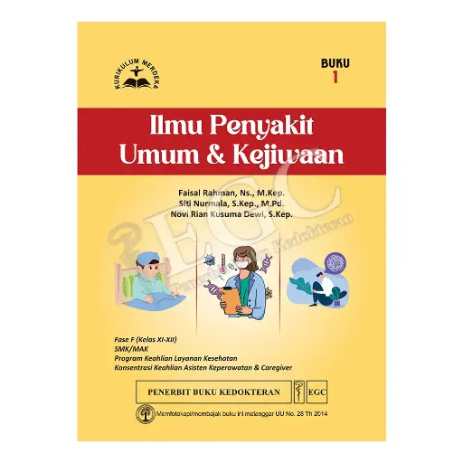 [978-623-203-536-2] Ilmu Penyakit Umum & Kejiwaan Buku 1 Fase F Kls XI-XII