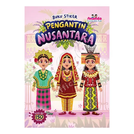 [978-623-203-429-7] Buku Stiker Pengantin Nusantara