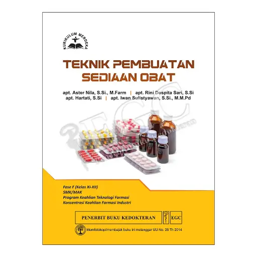 [978-623-203-550-8] Teknik Pembuatan Sediaan Obat Fase F Kls XI-XII (bp)
