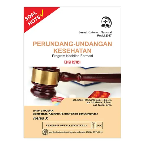 [978-623-203-290-3] Perundang2an^ Kes Kls X SMK REV (Kenti)
