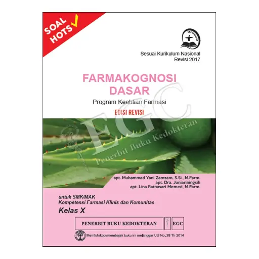 [978-623-203-291-0] Farmakognosi^ Dasar Kls X SMK REV (Yani)